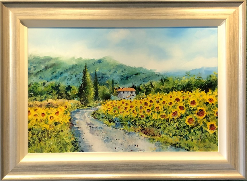 Peeking Through The Sunflowers